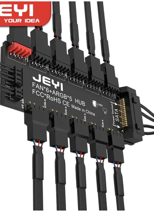 PWM-контролер JEYI для вентиляторов 4pin и ARGB подсветки 3pin