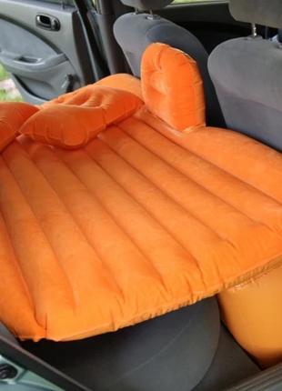 Автомобильный матрас автоматрас на заднее сиденье (оранжевый n...