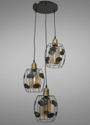 Декоративный подвесной светильник 8977-3BK