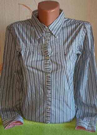 Стильна сорочка з металевою ниткою tommy hilfiger, made in macau
