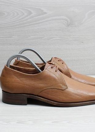 Шкіряні чоловічі туфлі grenson england, розмір 40