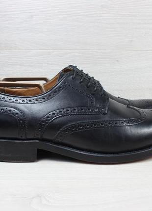 Шкіряні чоловічі туфлі броги gordon & bros, розмір 44