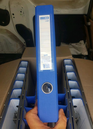 Папка реєстратор А4 Buromax 50мм синя ящик 30шт