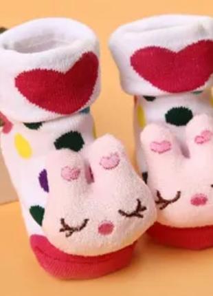 Шкарпетки для малюків бавовняні нековзні.