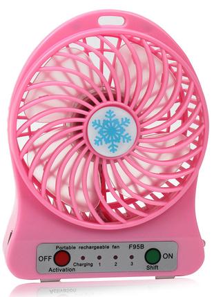 Портативный настольный вентилятор Portable Fan Mini со съемным...