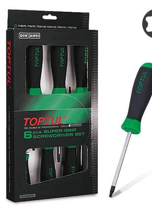 Набор отверток TORX с отверстием T10-T40 6ед.TOPTUL GAAE0610