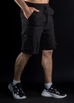 Мужские шорты карго "Сhornobayivka" цвет черный р.M 436671