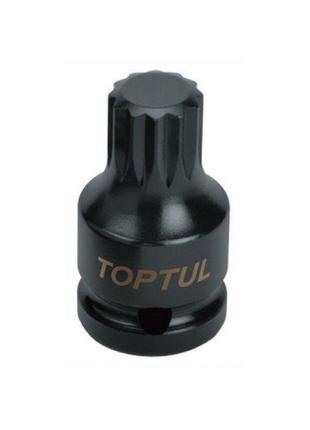 Головка торцевая SPLINE ударная TOPTUL М14 L44мм 1/2" KADB1614S