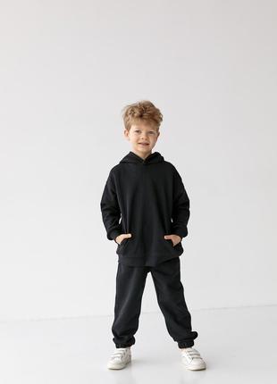 Детский спортивный костюм для мальчика черный р.170 439914