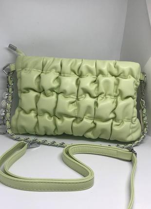 Женская сумочка цвет зеленый 436501