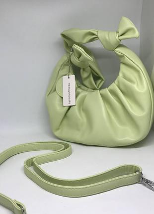 Женская сумочка цвет зеленый 437298