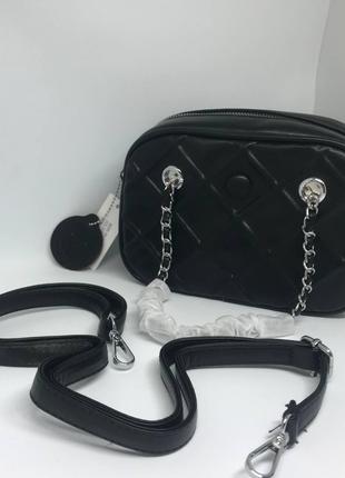 Женская сумочка с ремешком цвет черный 435293