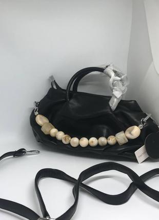 Женская сумочка с ремешком цвет черный 436753