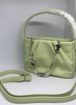 Женская сумочка цвет зеленый 436736