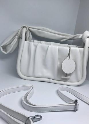 Женская сумочка с ремешком цвет белый 436080