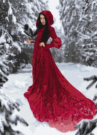 Картина по номерам "Зимняя красотка" Идейка KHO4912 40х50см