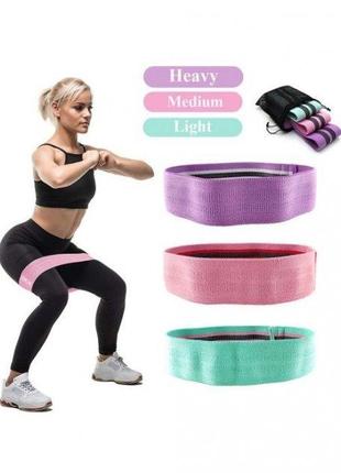 Тканевые резинки для фитнеса и спорта U-Powex Hip Resistance Band