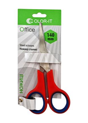 Канцелярские ножницы №5 Scissors "C" 89466, 14 см (Красный)