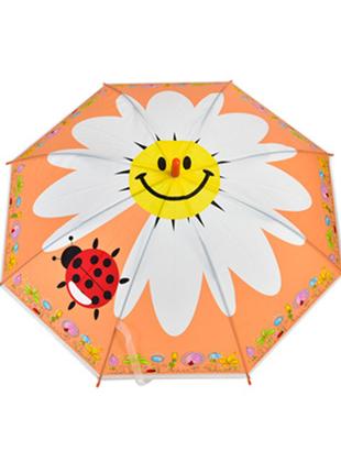 Зонтик детский Божья коровка MK 4804 диаметр 77 см (Оранжевый)