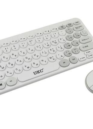 Комплект беспроводной клавиатура с мышью 5263 White