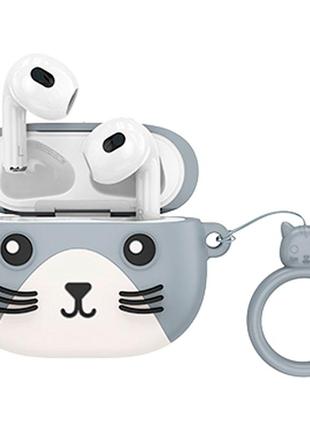 Наушники беспроводные детские HOCO CAT True wireless stereo he...