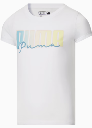Белая фирмовая футболка puma