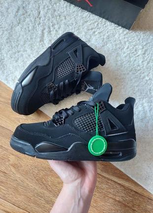 Кроссовки nike air jordan retro 4 black cat