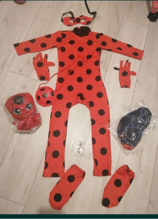 Маскарадний костюм Леді баг і супер кіт lady bug маска сумочка