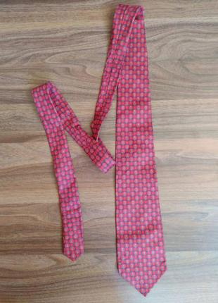 Краватка чоловiча червона шовк iталiя tie rack