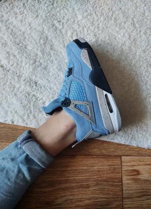 Кроссовки nike air jordan retro 4 se university blue