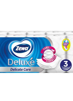 Туалетная бумага Zewa Deluxe белая 3 слоя 20 рулонов (73225405...