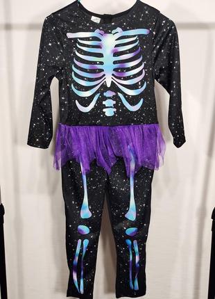 Костюм на хелловин, хелловин halloween платье скелетик скелет