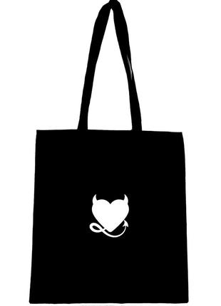 Еко сумка шопер devil heart