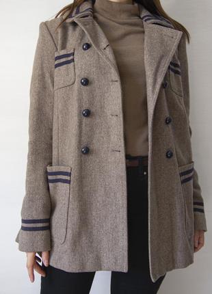 Качественное шерстяное пальто от topshop