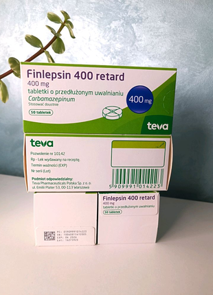 Фінлепсин ретард, 400 мг, 50 таблеток