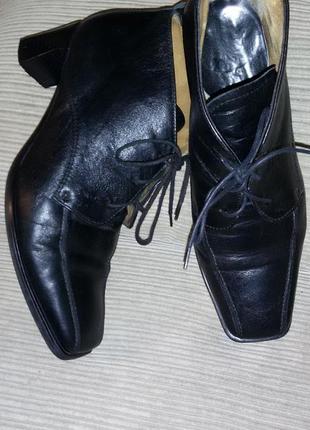Удобные демисезонные кожаные ботиночки ara размер 41 (27,5 см)