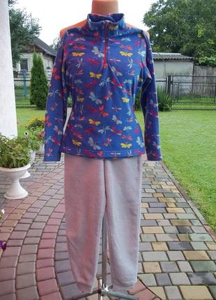 ( 9 - 10 лет ) детская флисовая пижама костюм теплый для девоч...