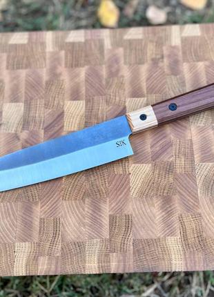 Универсальный японский кухонный нож, ручной работы Сантоку, фу...