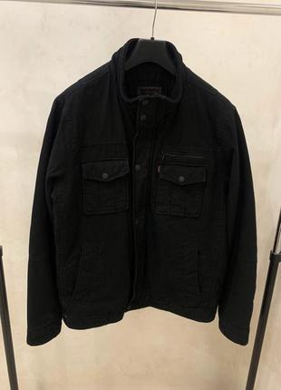 Куртка джинсовая черная levis мужская винтажная