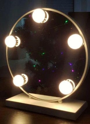 Зеркало для макияжа с LED подсветкой Led Mirror 5 LED