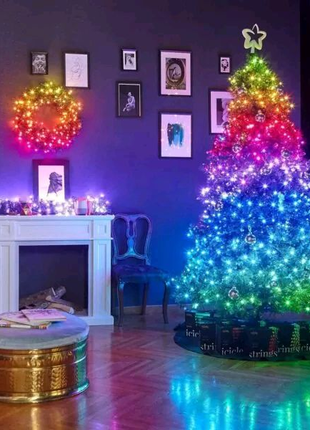 Умная светодиодная гирлянда RGB для ёлки и новогоднего декора (уп