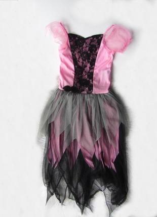 Карнавальний костюм сукня чарівниця вампірша чорна вдова корол...