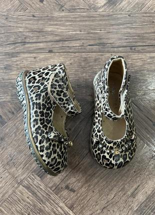 Леопардовые туфельки, туфли для девочки