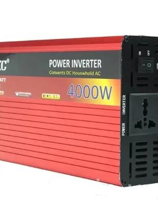 Перетворювач струму автомобільний UKC-4000W 24V AC/DC інвертор...