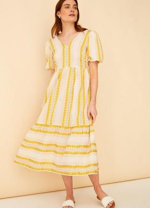 Натуральне плаття міді в етно стилі f&f розмір xl/xxl  хлопок ...
