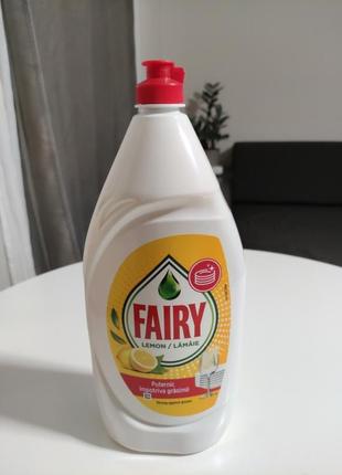 Средство для мытья посуды fairy сочный лимон, 1.3 л