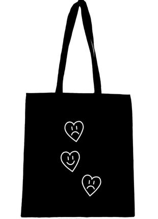 Еко сумка шопер шоппер " сердечка "