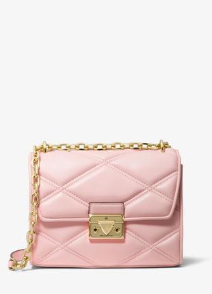Michael kors serena small quilted faux leather crossbody bag