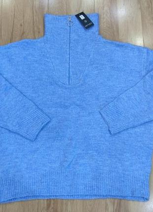 Жіночий однотонний теплий светр esmara, розмір m(40/42), бірюз...
