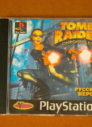 Диск Playstation 1 (Для чипованных приставок) - Tomb Raider Ch...